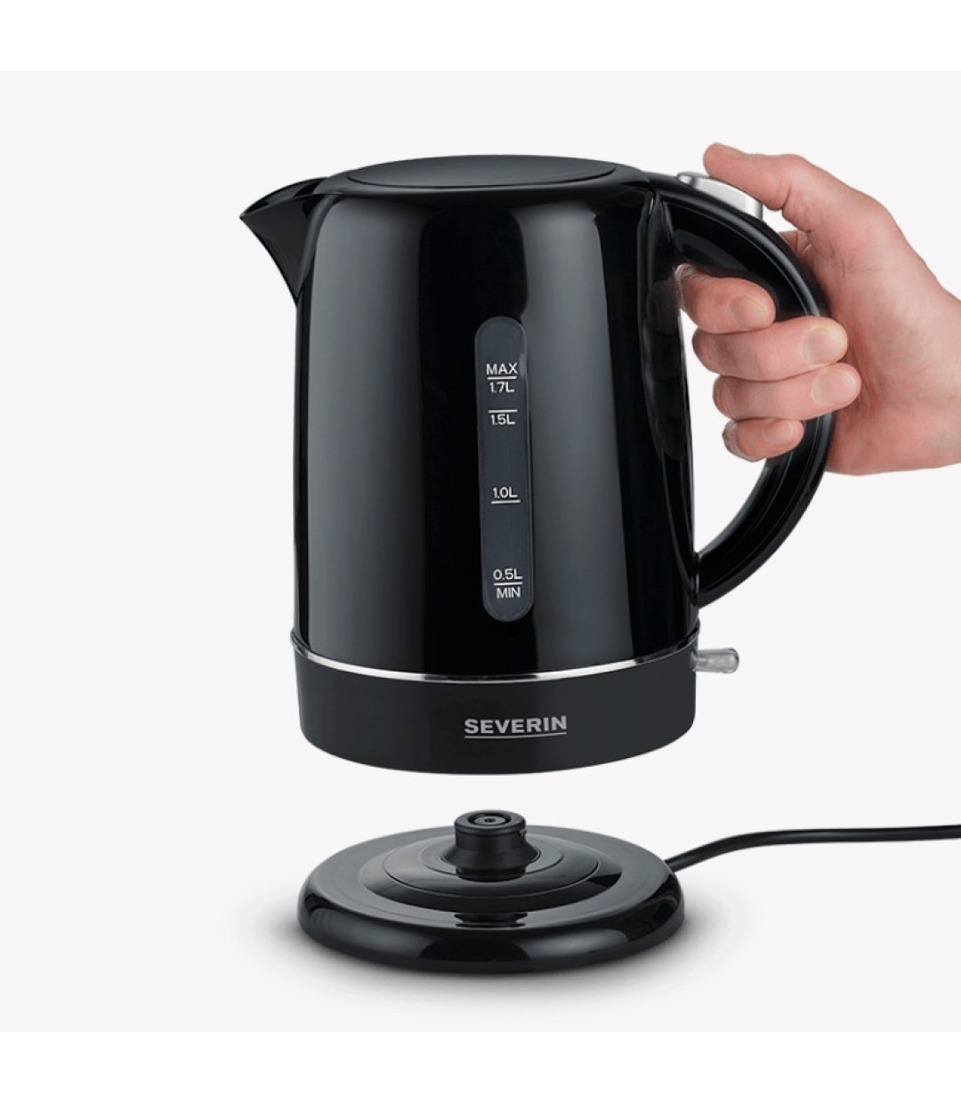 Severin WK 4322 Βραστήρας 1.7lt 2200W Μαύρος  