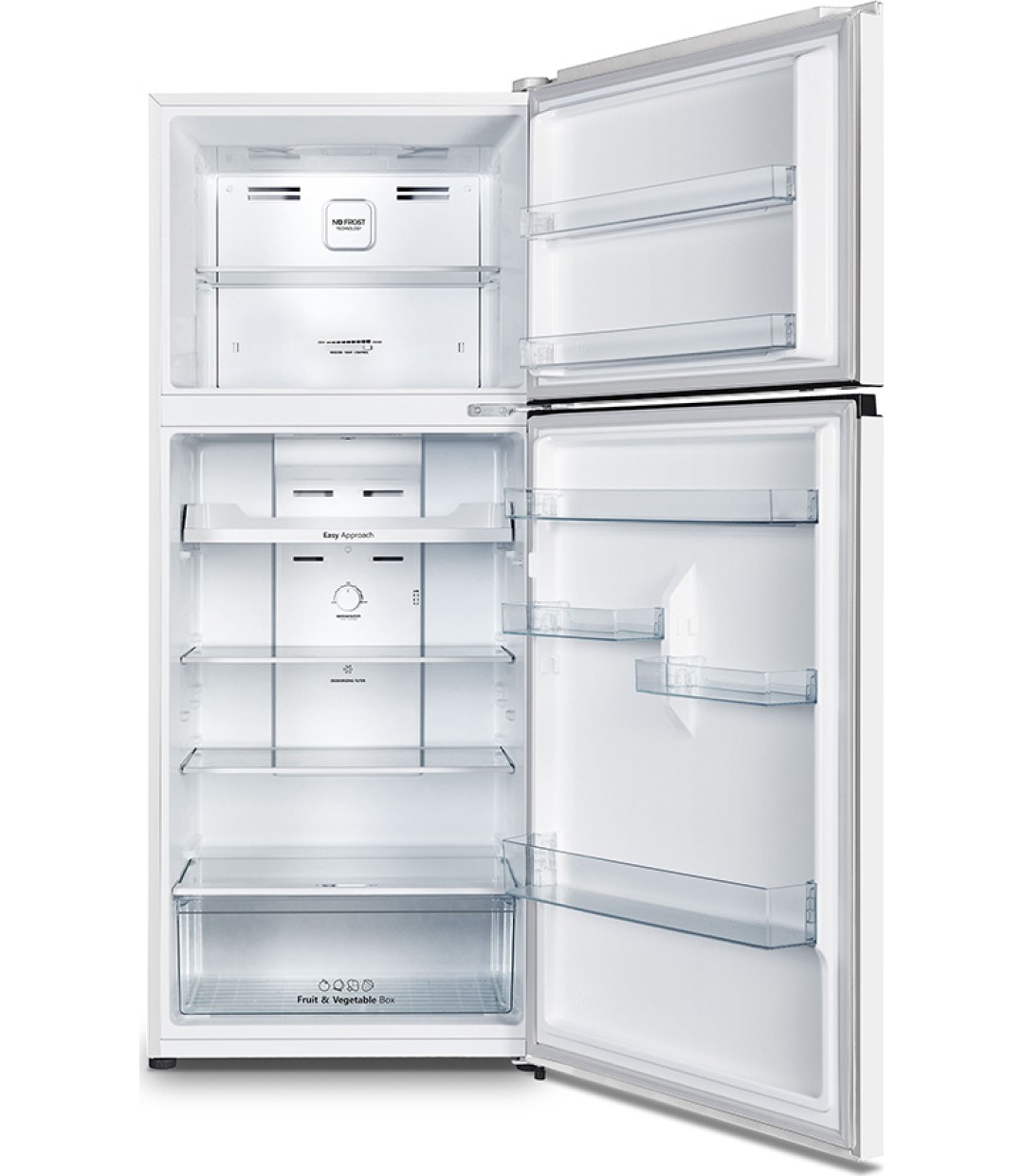 Hisense RT488N4DW2 Ψυγείο Δίπορτο 381lt Total NoFrost Λευκό