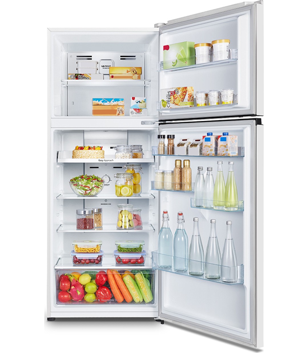 Hisense RT488N4DW2 Ψυγείο Δίπορτο 381lt Total NoFrost Λευκό