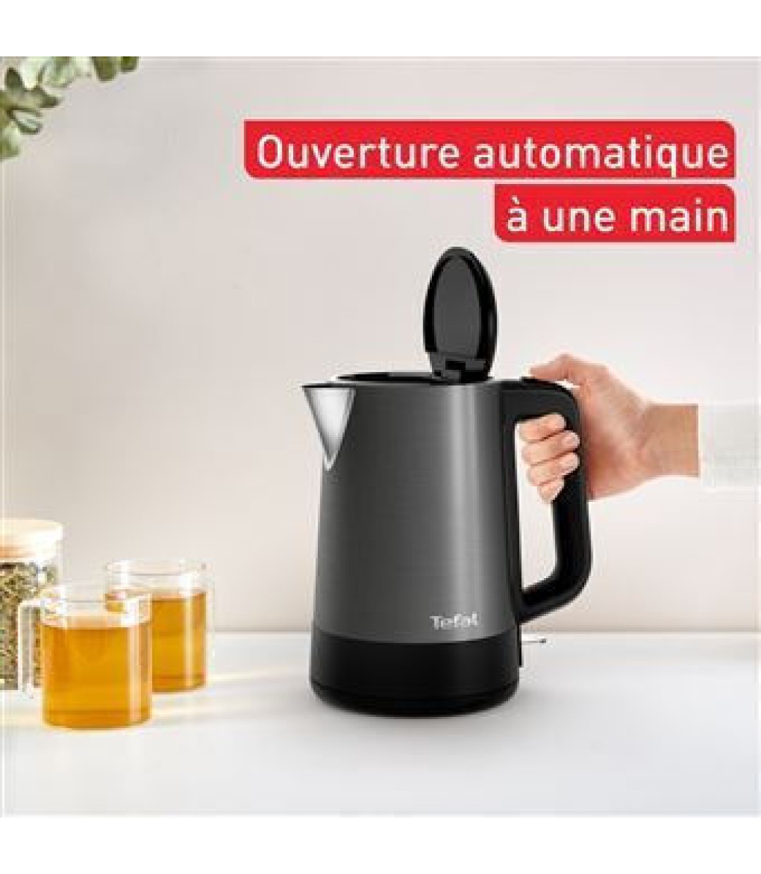 Tefal BI5208 Βραστήρας 1.7lt 2200W Γκρι