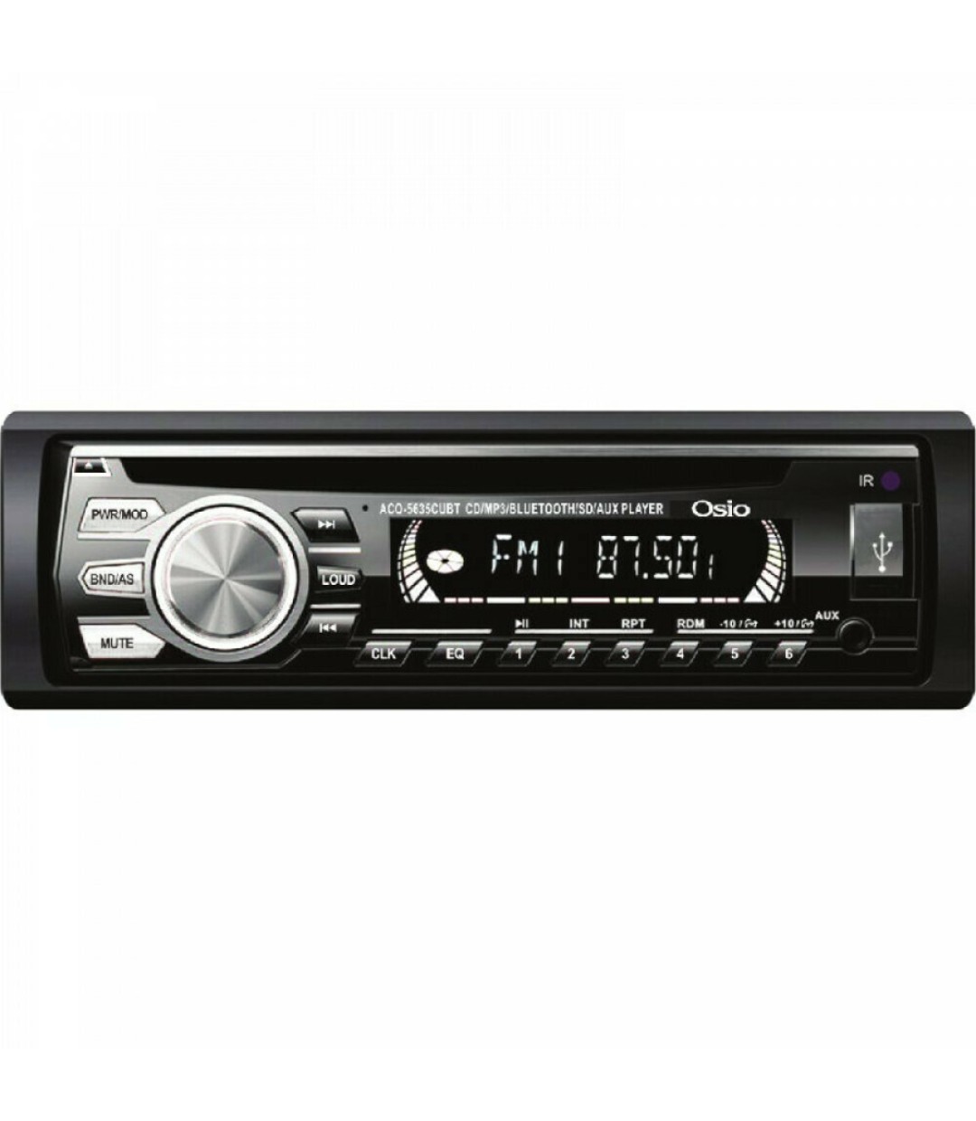 Ηχοσύστημα Αυτοκινήτου 4 x 45 W (CD/Bluetooth/USB/AUX) με Αποσπώμενη Πρόσοψη ACO-5635CUBT Osio