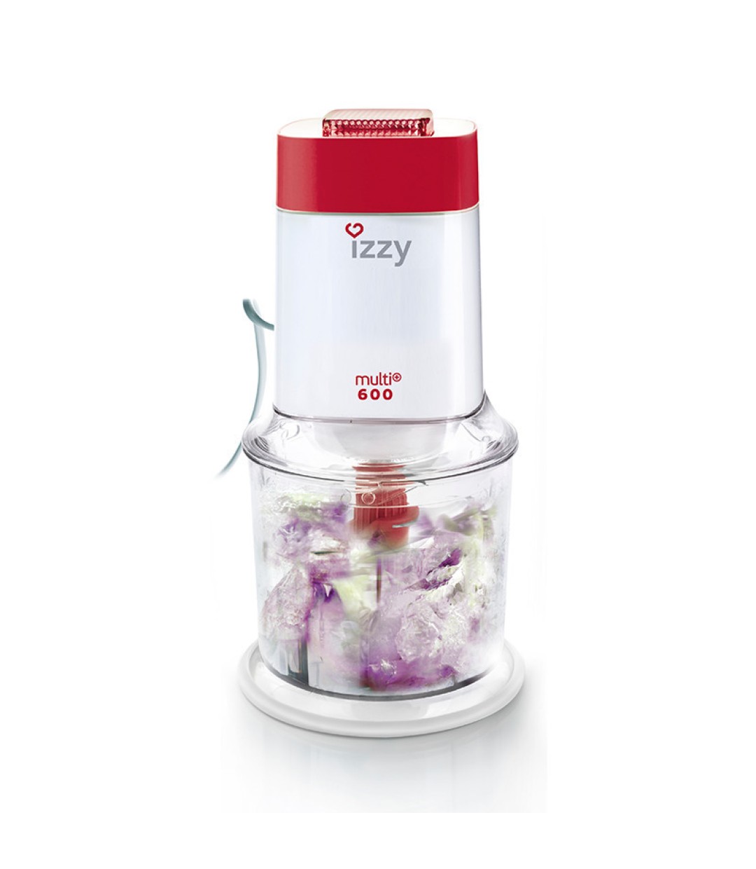Izzy Multi 600 Red Πολυκόπτης Multi 600W με Δοχείο 600ml