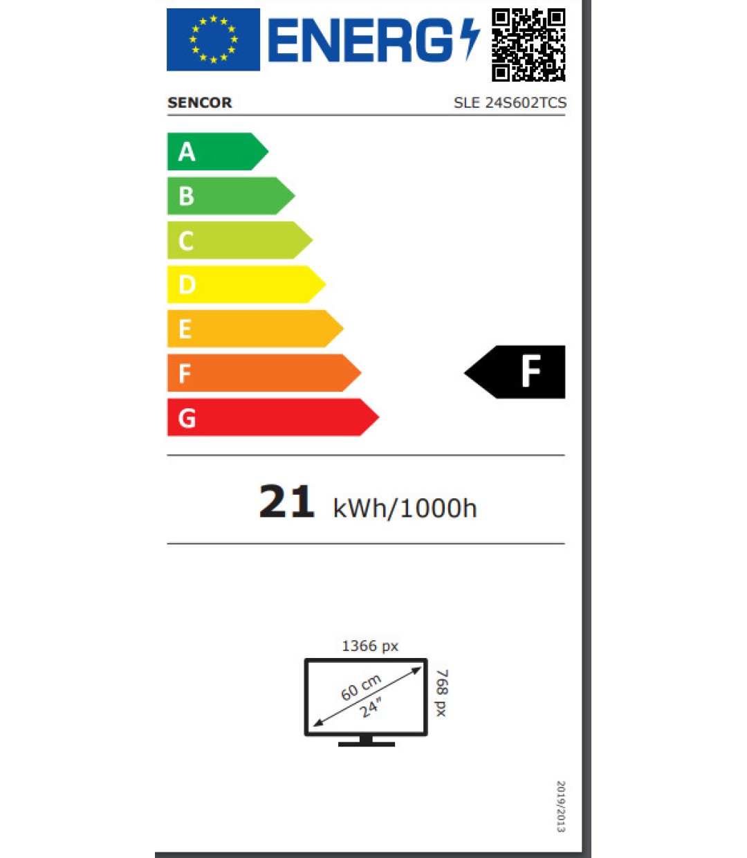 Sencor Smart Τηλεόραση 24" HD Ready LED SLE 24S602TCS
