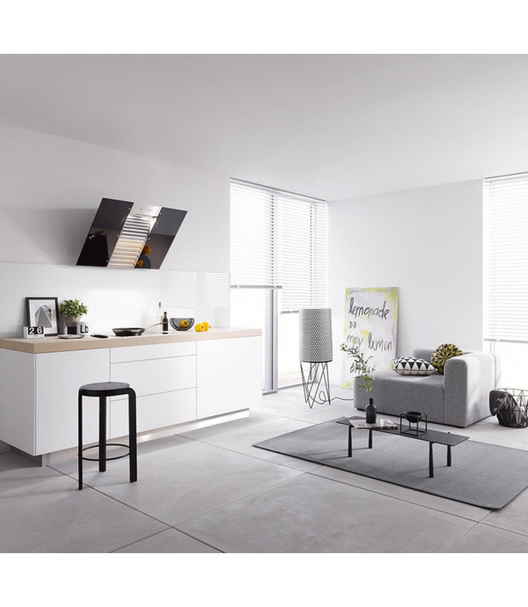 Miele DA 6096 W Wing Απορροφητήρας Καμινάδα 90cm Μαύρος 