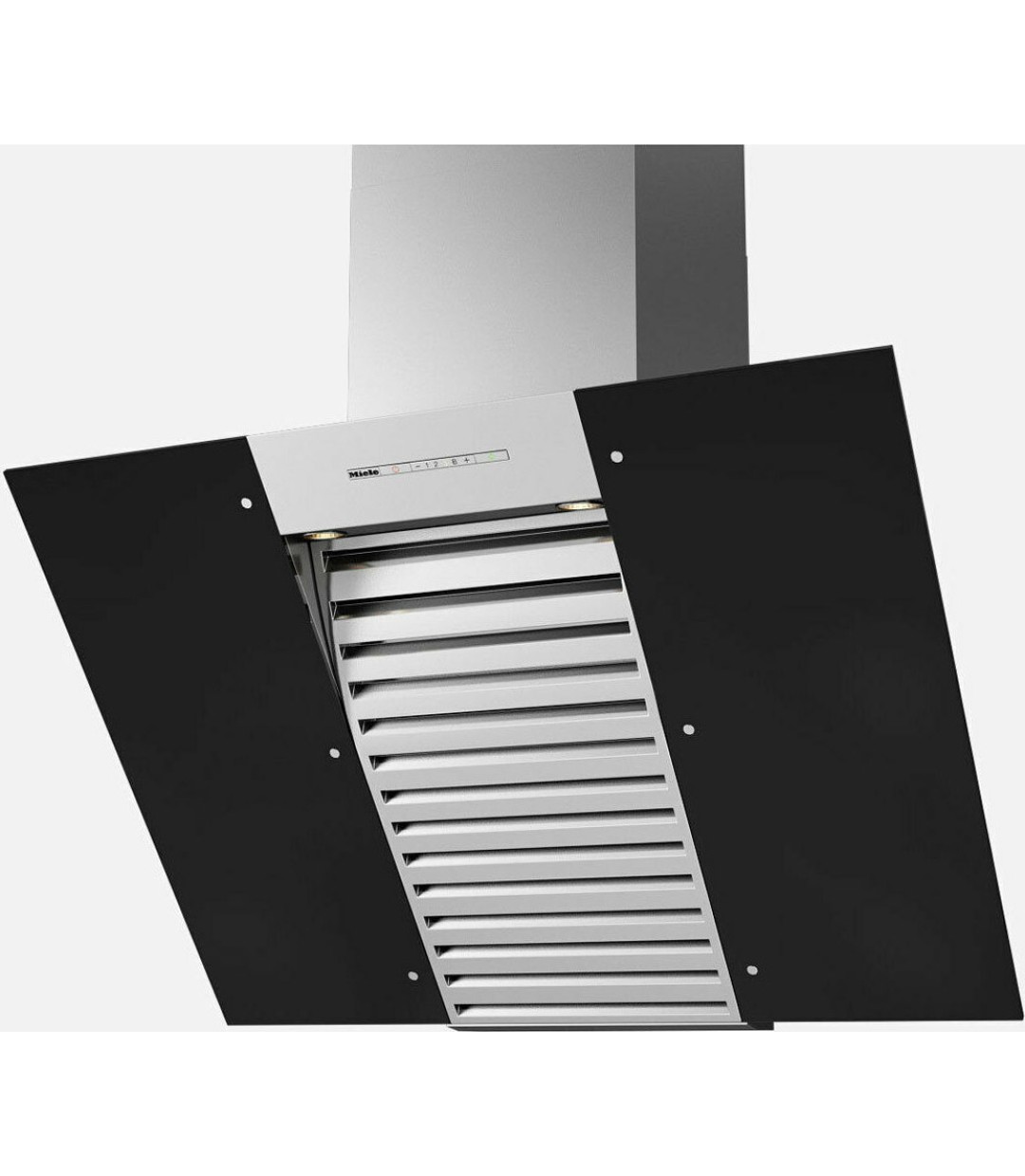 Miele DA 6096 W Wing Απορροφητήρας Καμινάδα 90cm Μαύρος 