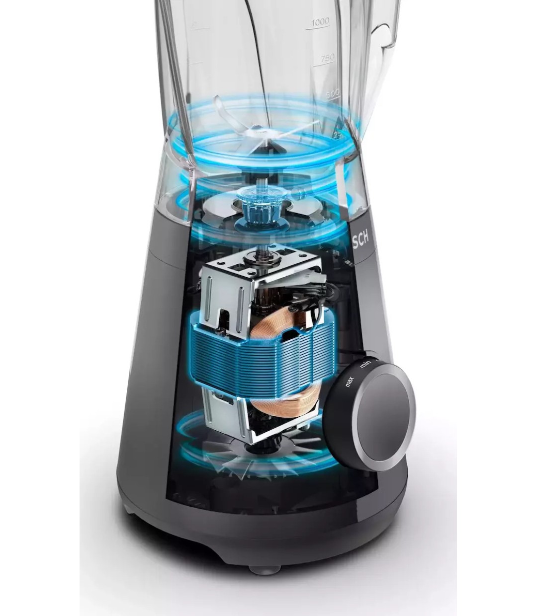 Bosch VitaPower MMB 6141 Μπλέντερ 1.5lt 1200W Μαύρο