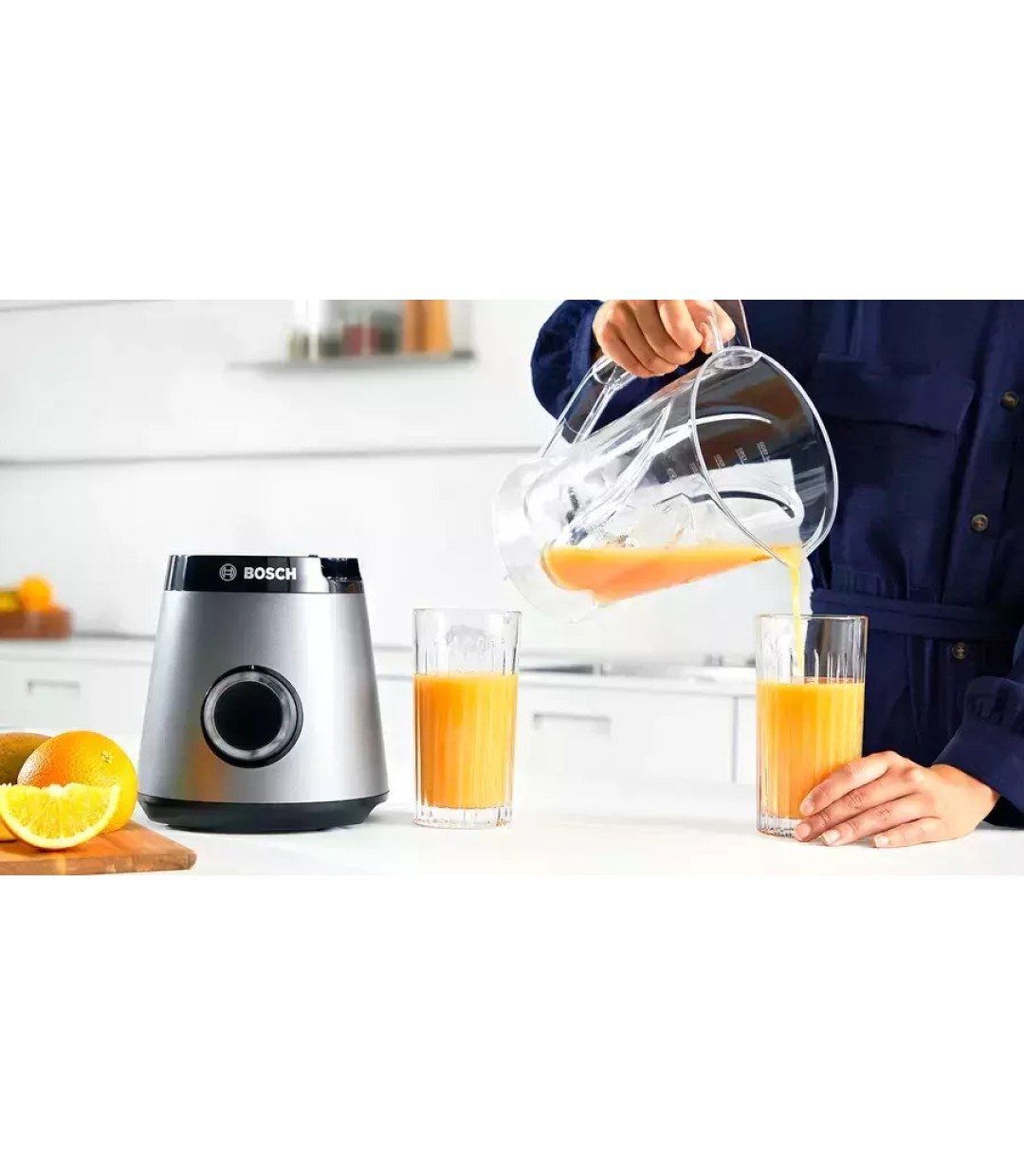 Bosch MMB 6141 S Μπλέντερ για Smoothies 1.5lt 1200W Γκρι