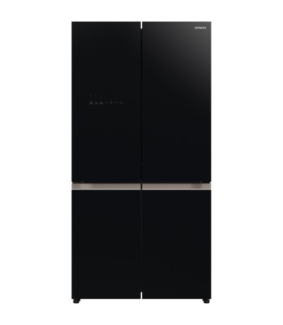 Hitachi R-WB640VRU0 Glass Black Ντουλάπα 569lt Total NoFrost 