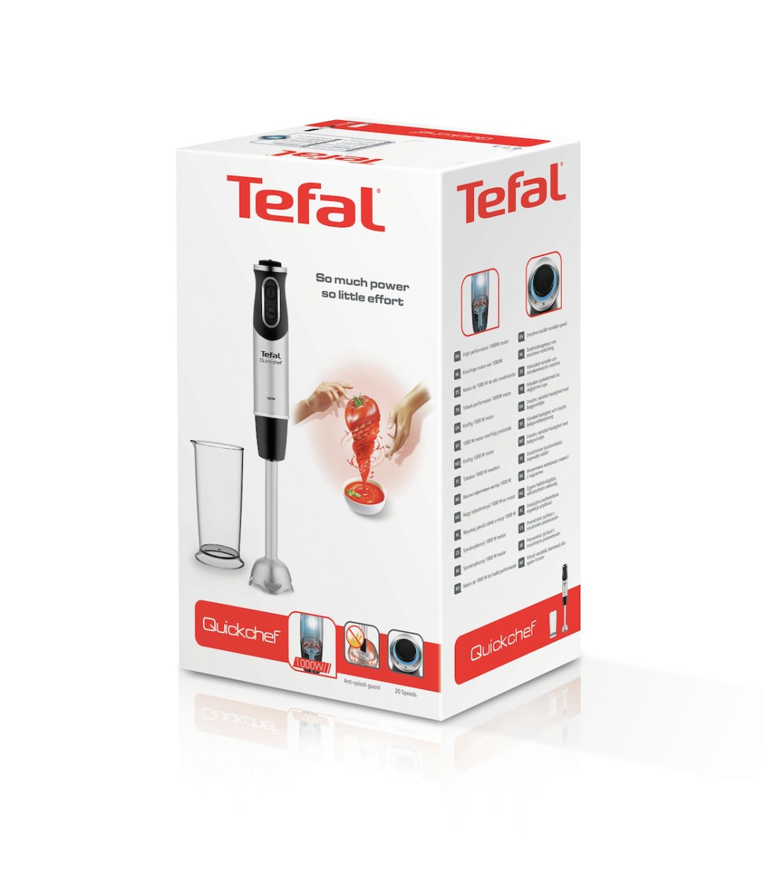Tefal Ραβδομπλέντερ HB 6588 με Ανοξείδωτη Ράβδο 1000W Μαύρο