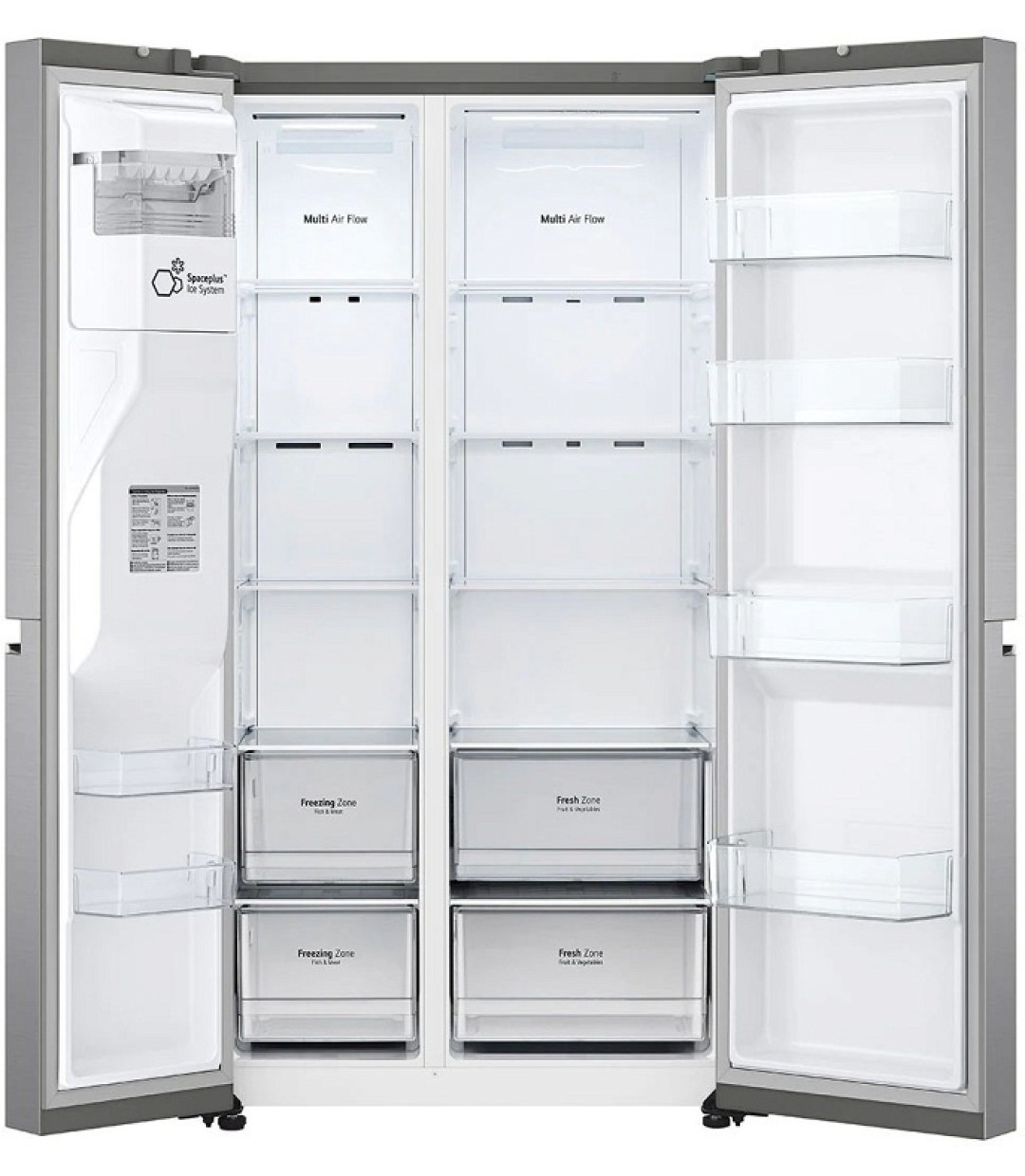 LG GSLV70PZTE.APZQEUR Ψυγείο Ντουλάπα 635lt Total NoFrost Inox