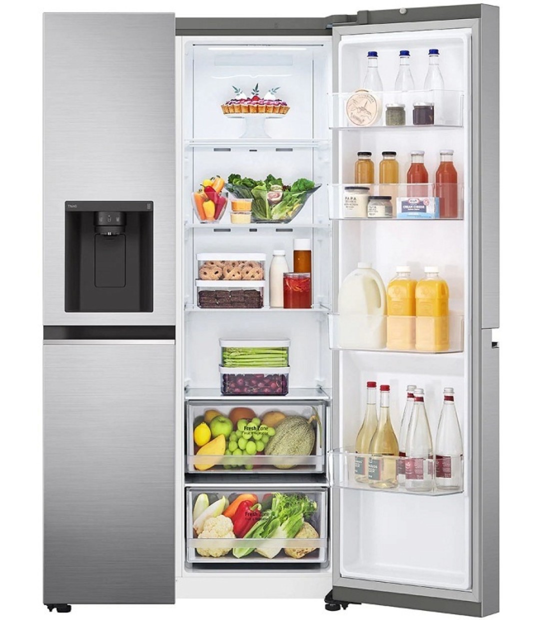 LG GSLV70PZTE.APZQEUR Ψυγείο Ντουλάπα 635lt Total NoFrost Inox