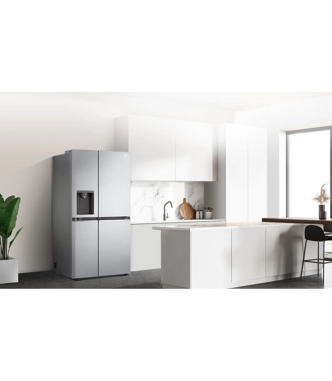 LG GSLV70PZTE.APZQEUR Ψυγείο Ντουλάπα 635lt Total NoFrost Inox