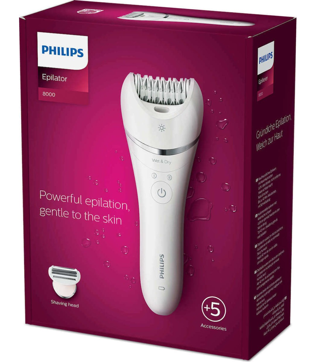 Philips Σετ Αποτρίχωσης Epilator για Σώμα BRE710/00