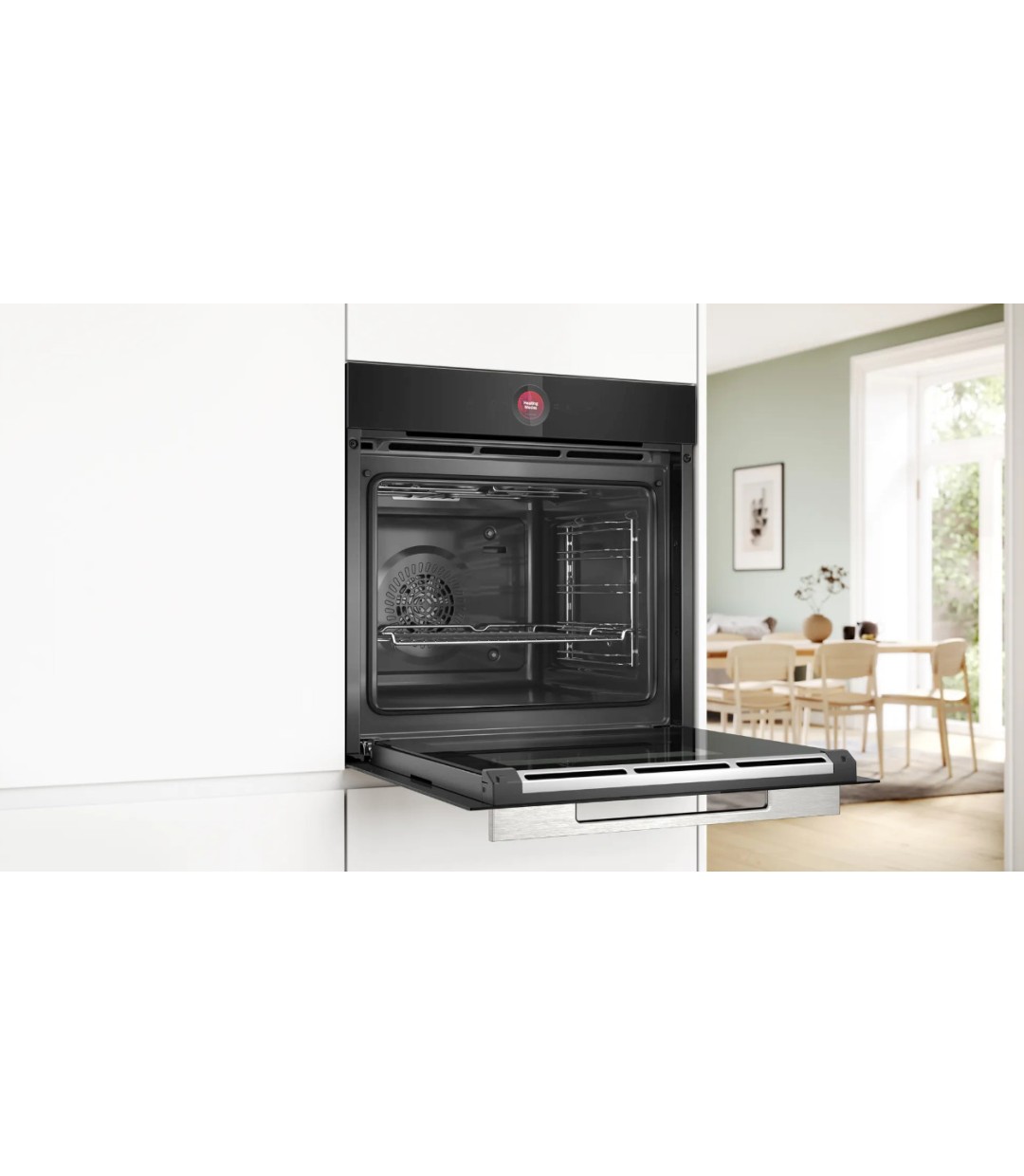 Bosch HBG 7241 B1Φούρνος άνω Πάγκου 71lt χωρίς Εστίες Μαύρος