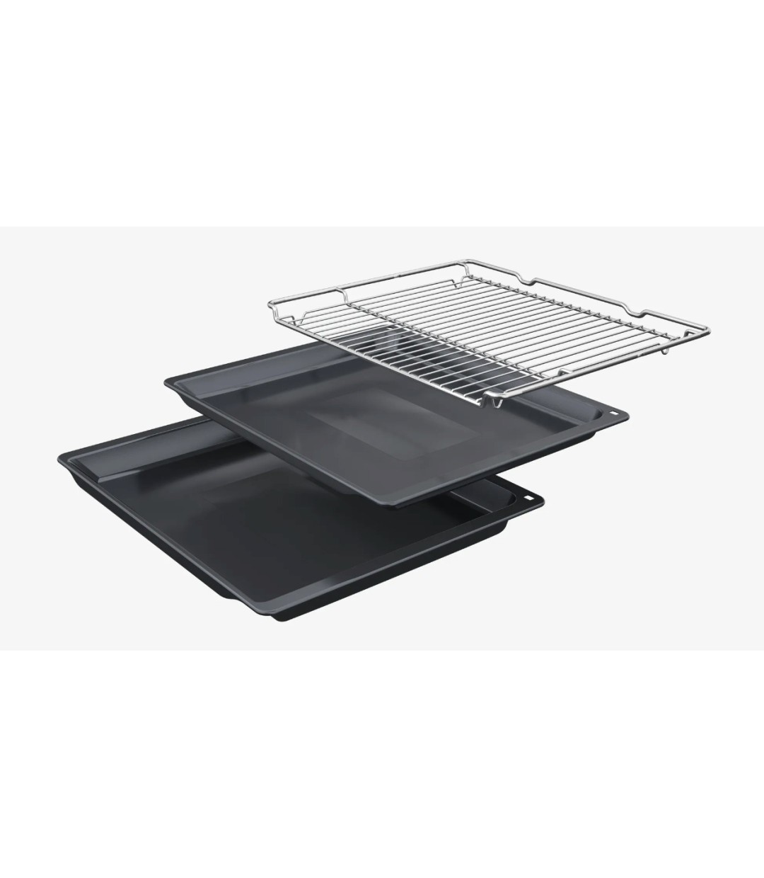 Bosch HBG 7241 B1Φούρνος άνω Πάγκου 71lt χωρίς Εστίες Μαύρος