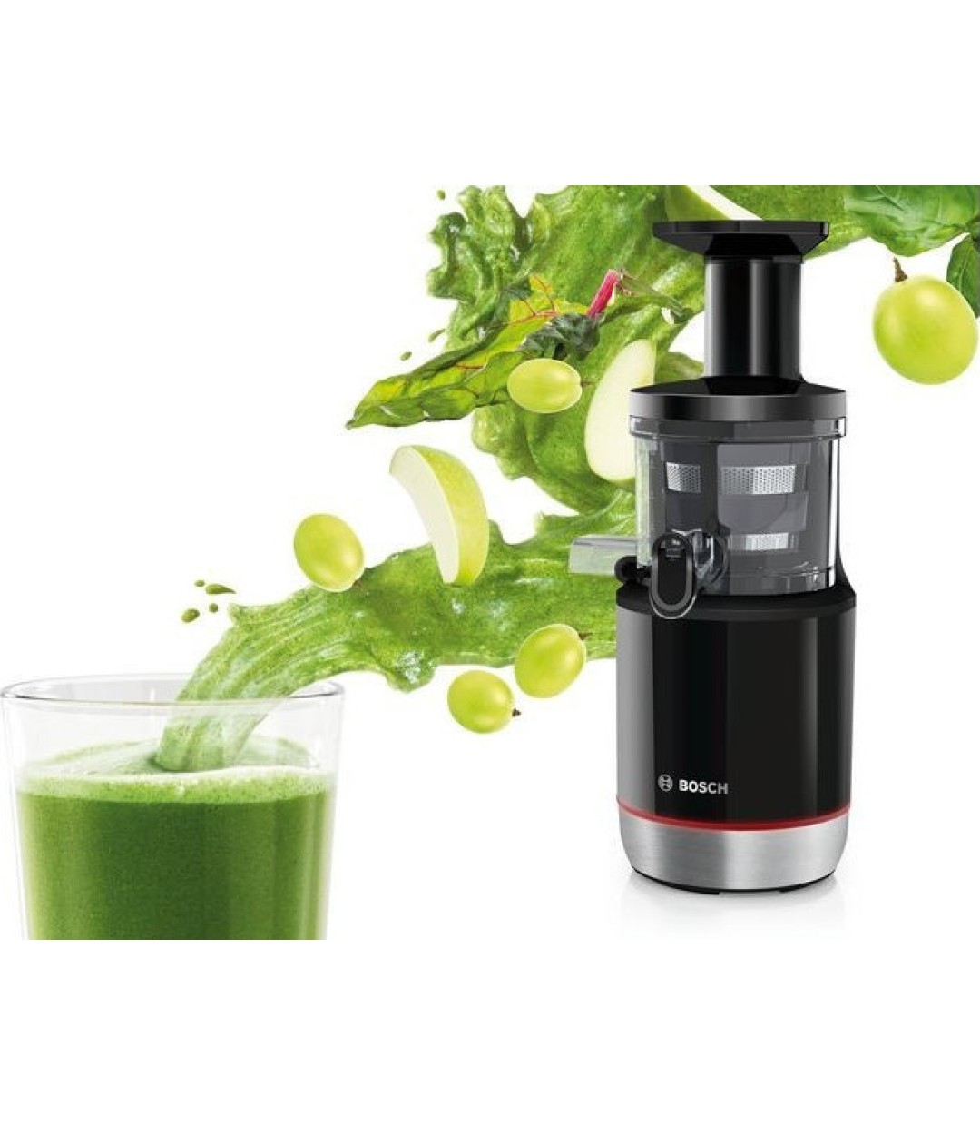 Bosch MESM 731 Αποχυμωτής Αργής Σύνθλιψης 150W Inox Μαύρος