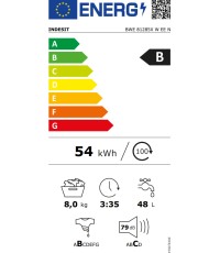 Indesit Πλυντήριο Ρούχων 8kg 1200 Στροφών BWE 81285X W EE 