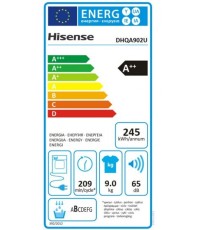 Hisense DHQA 902U Στεγνωτήριο 9kg A++ με Αντλία Θερμότητας