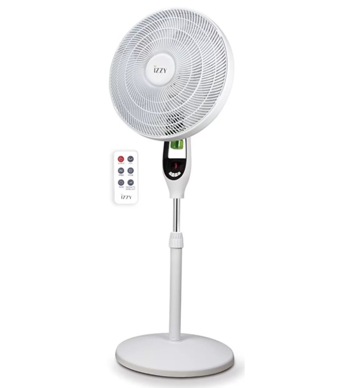 Izzy IZ-9036 Ανεμιστήρας Ορθοστάτης 2 σε 1 70W Διαμέτρου 40cm με Τηλεχειριστήριο