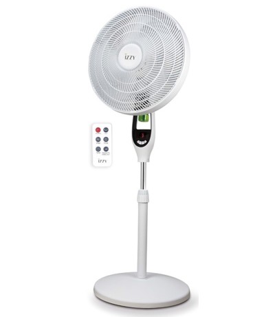 Izzy IZ-9036 Ανεμιστήρας Ορθοστάτης 2 σε 1 70W Διαμέτρου 40cm με Τηλεχειριστήριο