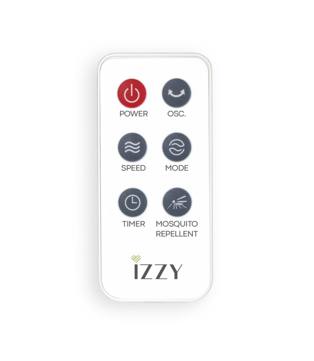 Izzy IZ-9036 Ανεμιστήρας Ορθοστάτης 2 σε 1 70W Διαμέτρου 40cm με Τηλεχειριστήριο