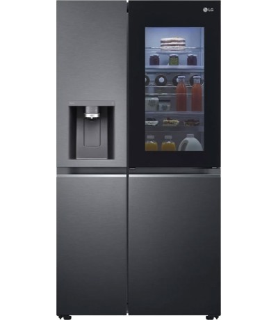 LG GSXV90MCDE Ψυγείο Ντουλάπα 635lt Total NoFrost Μαύρο 