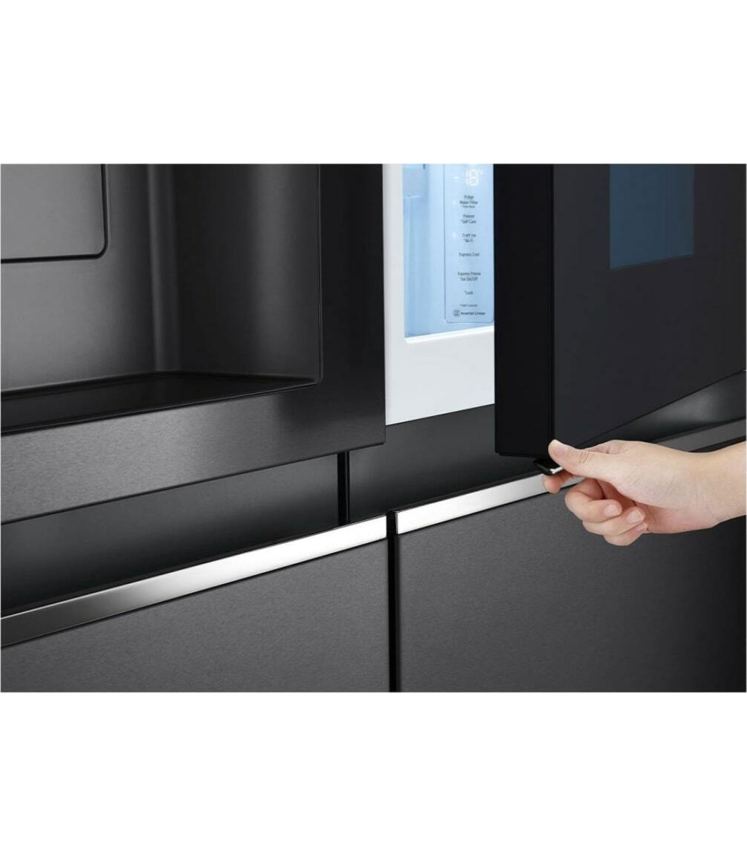 LG GSXV90MCDE Ψυγείο Ντουλάπα 635lt Total NoFrost Μαύρο 