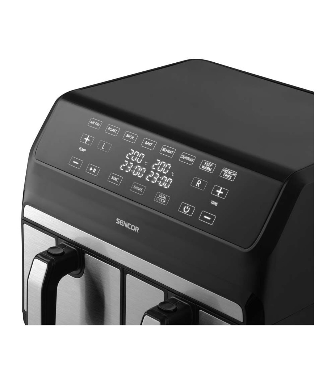 Sencor SFR 9500SS Φριτέζα Αέρος με Διπλό Αποσπώμενο Κάδο 8lt