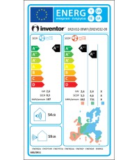 Inventor DR2VI-09 Dark Κλιματιστικό Inverter 9000 BTU A+++/A++ με Ιονιστή και WiFi Black  