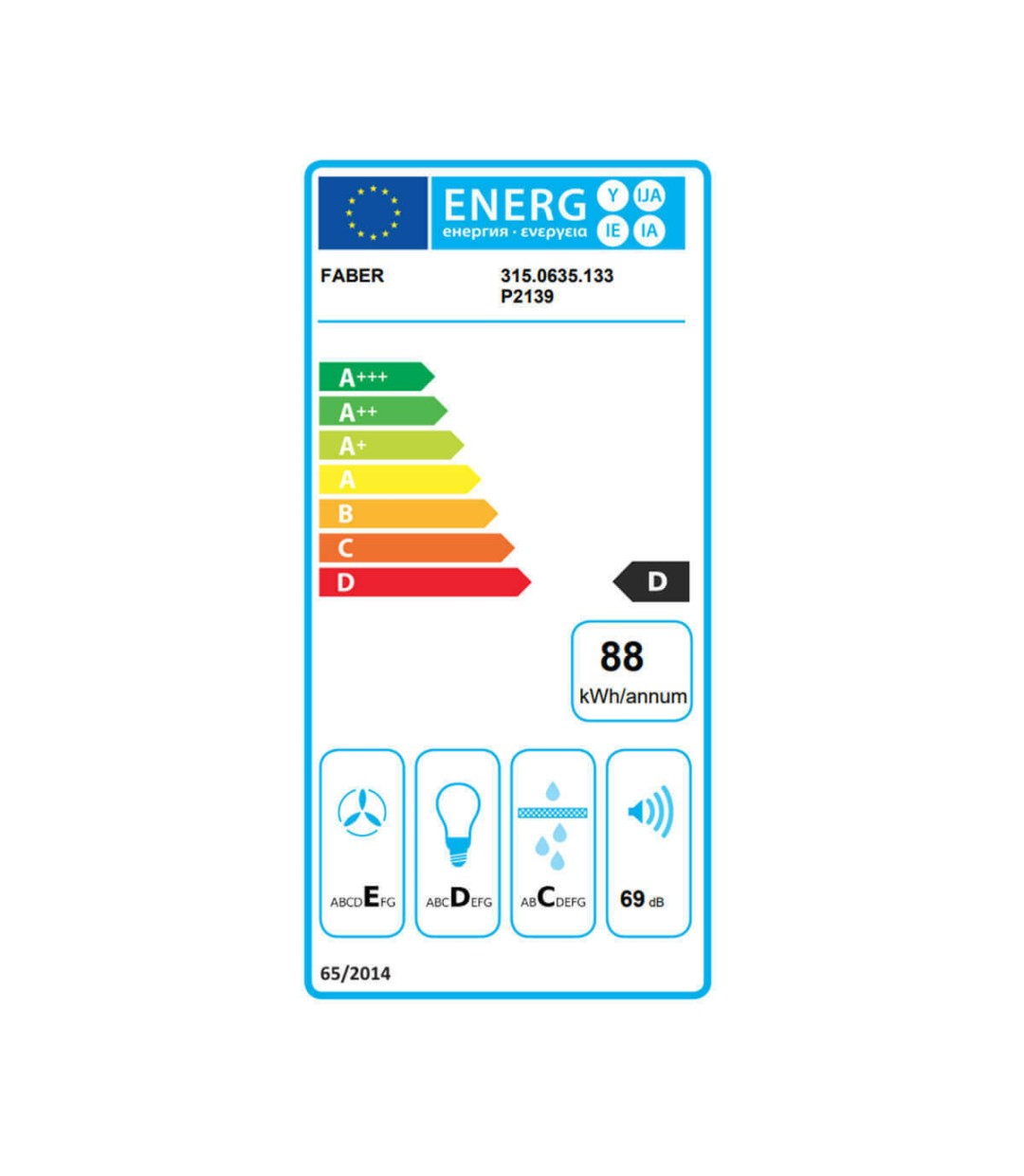 ΑΠΟΡ/ΡΑΣ Faber FLEXA NG HIP AM/X A60 Συρόμενος 60cm Inox