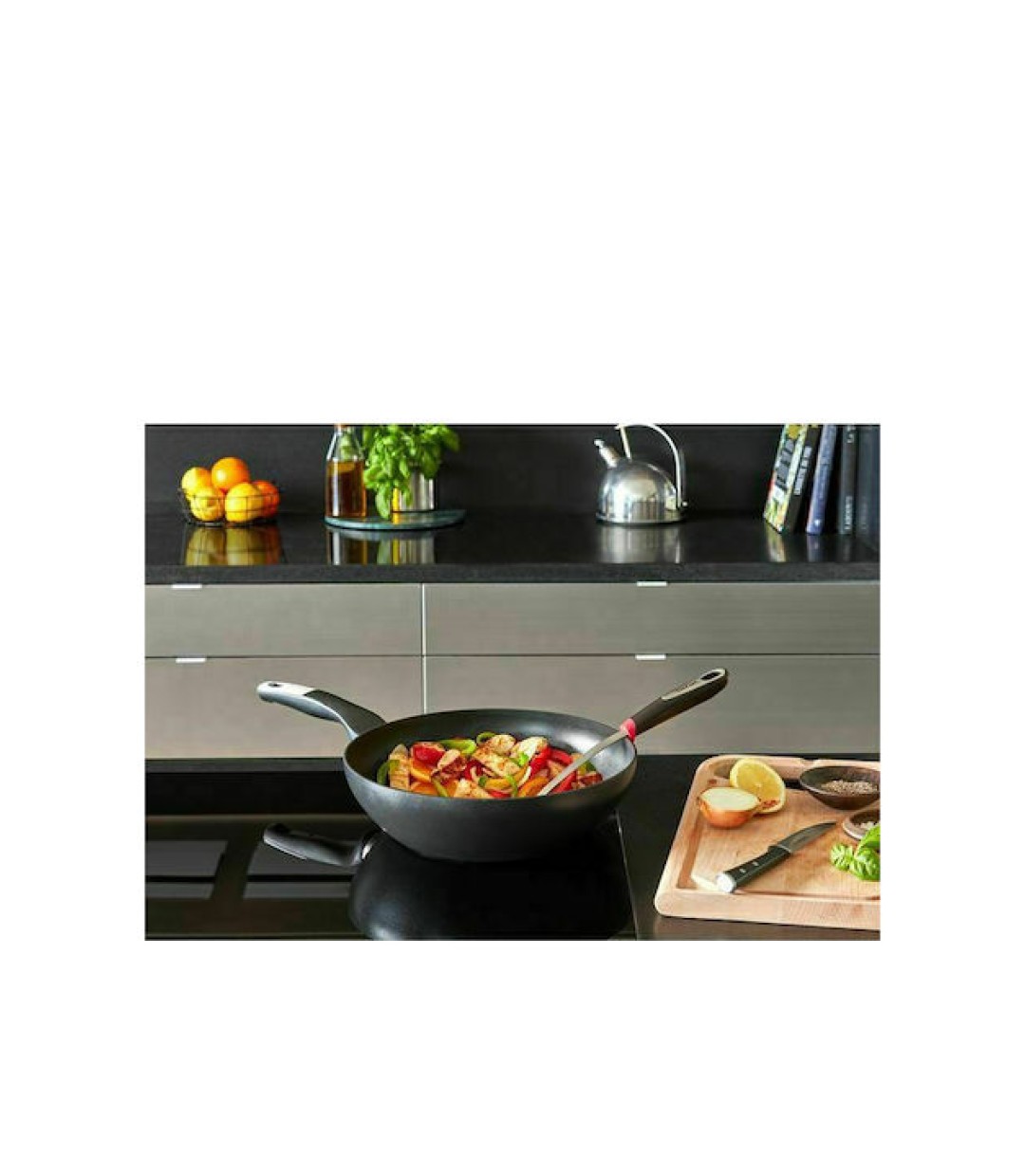 Tefal Unlimited Wok από Αλουμίνιο με Αντικ/κή Επίστρωση 28cm