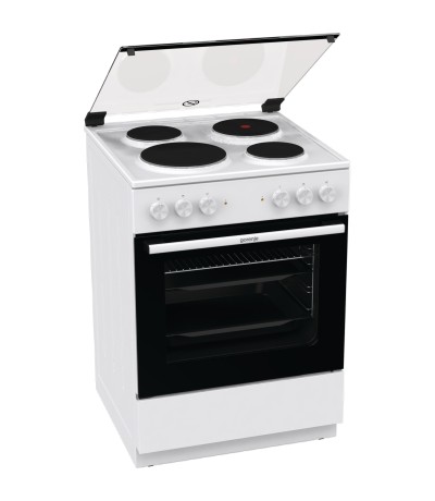 Gorenje GE6A40WB Κουζίνα 71lt με Εμαγιέ Εστίες Π60εκ. Λευκή