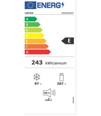 Hisense RB390N4WCE Ψυγειοκαταψύκτης Total NoFrost Inox