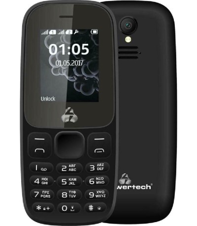 Powertech Milly Small II PTM-27 Dual SIM Κινητό με Κουμπιά Black