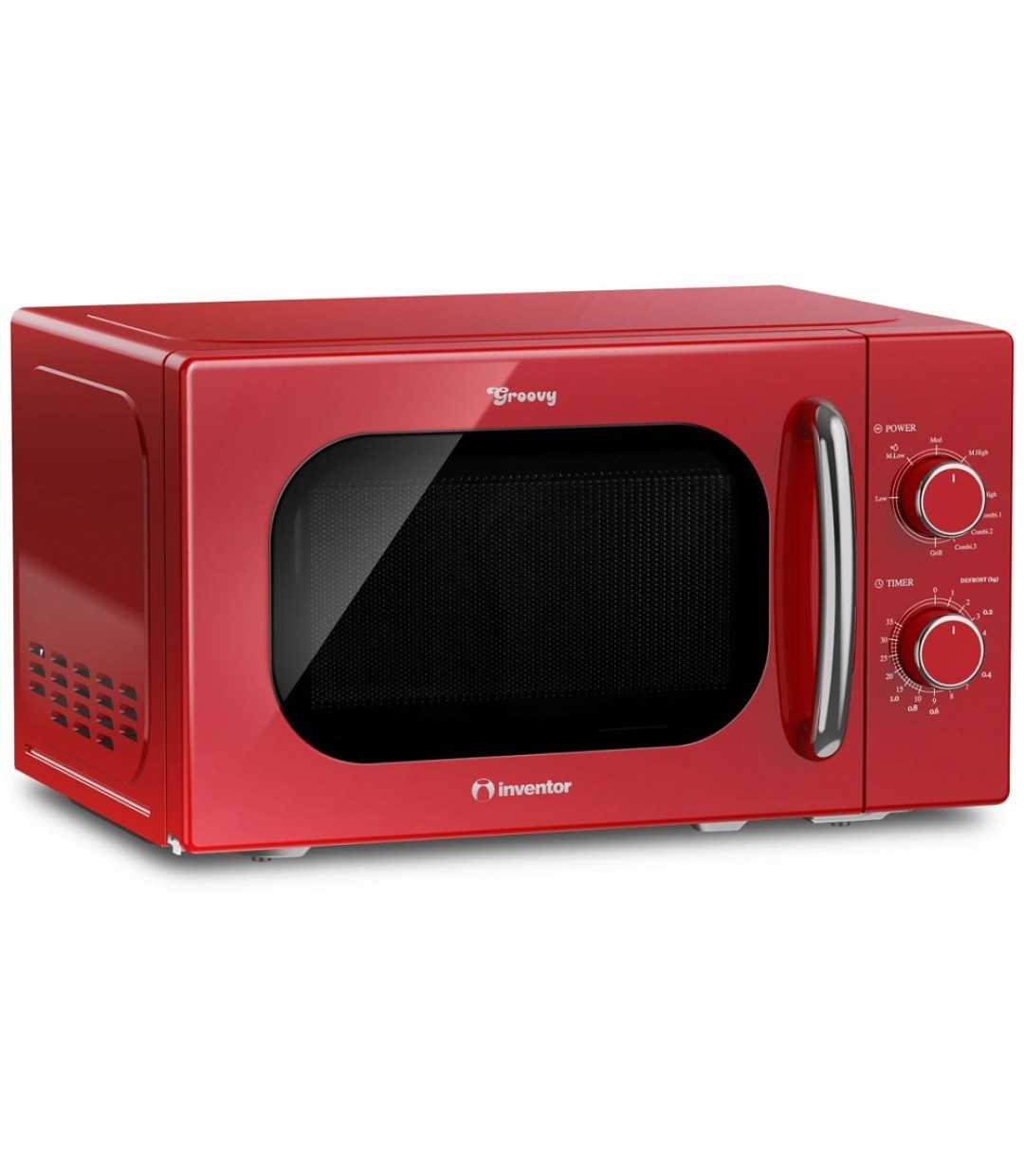 Inventor MWOR-20LR Φούρνος Μικροκυμάτων με Grill 20lt Κόκκινος