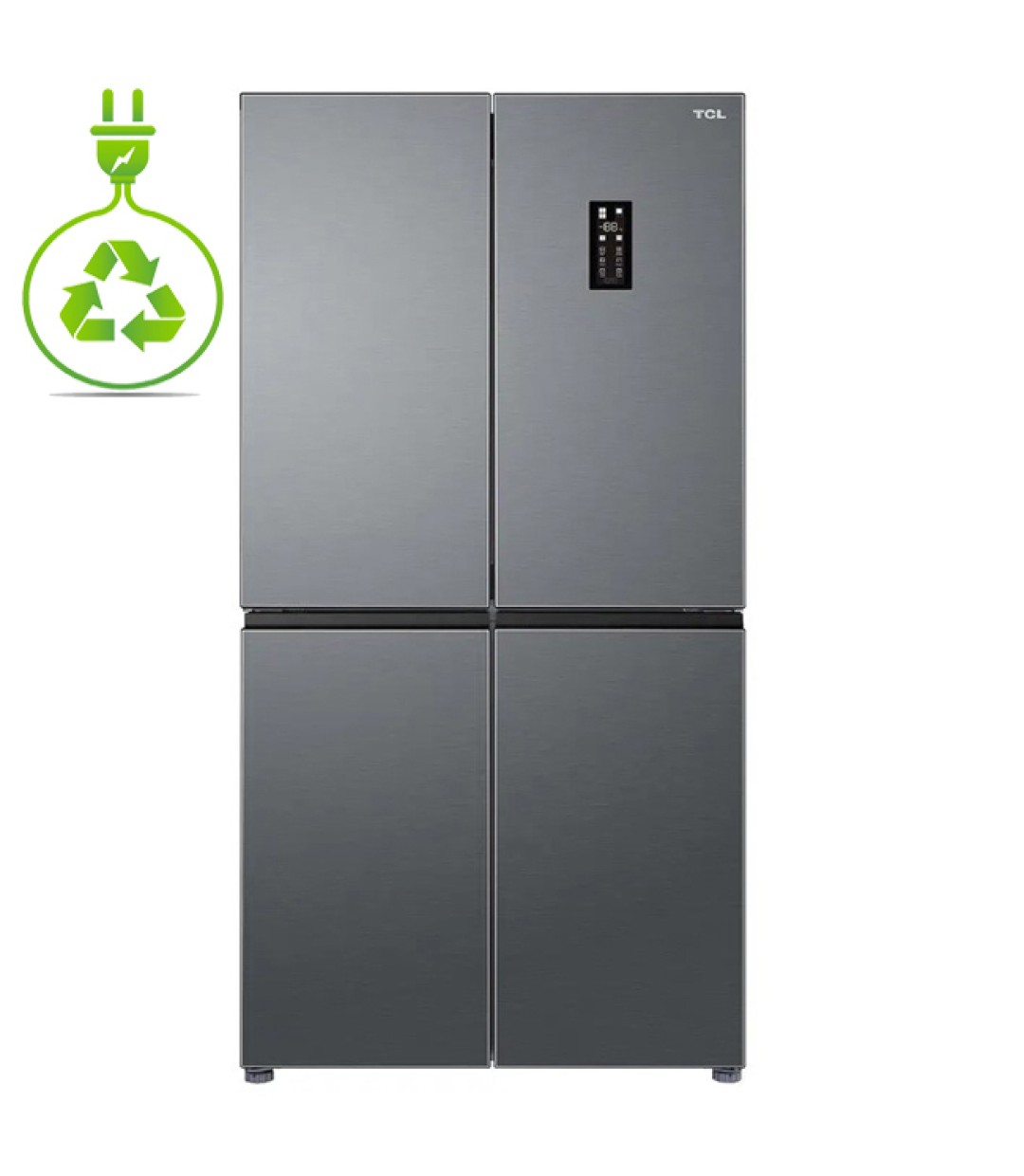 TCL RP470CXE0 Ψυγείο Ντουλάπα 470lt NoFrost Inox 