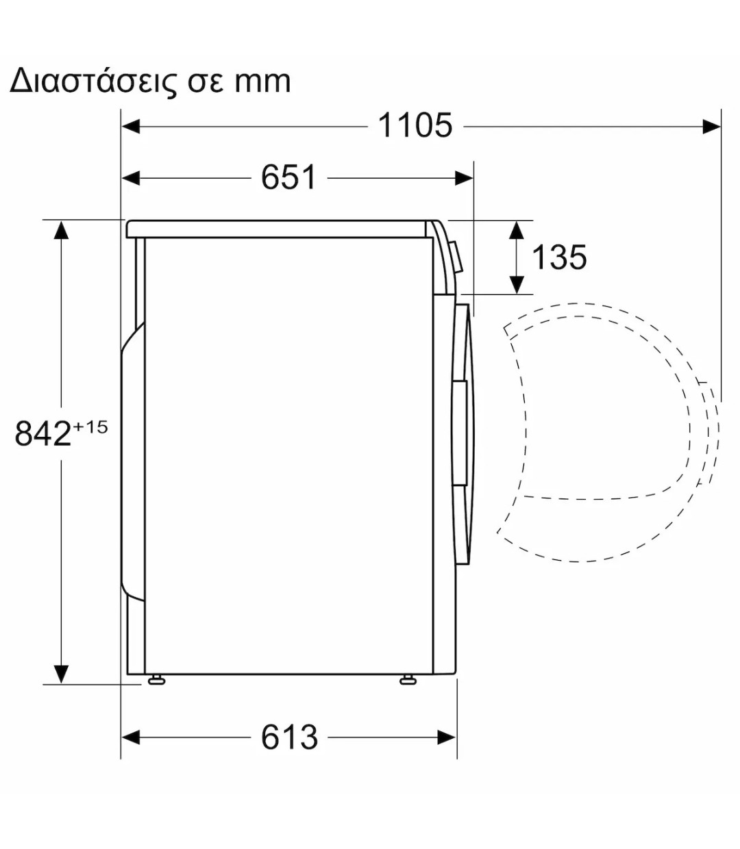 Bosch WQB245 B8 Στεγνωτήριο 9kg A+++ με Αντλία Θερμότητας