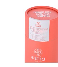 Estia Travel Flask Save the Aegean Μπουκάλι Θερμός Ανοξείδωτο BPA Free Fusion Coral 500ml 01-9861