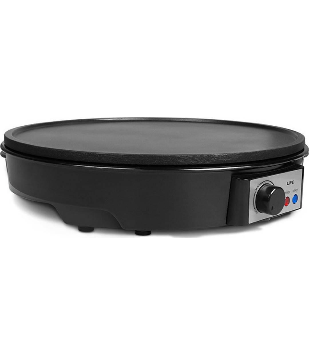 Life 221-0233 Κρεπιέρα 30cm Μαύρη 1000W