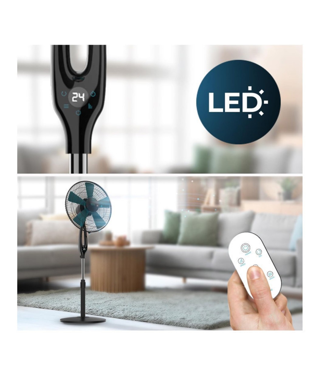 Ανεμιστήρας Ορθοστάτης με Τηλεχειριστήριο 45 W EnergySilence 560 Max Smart Cecotec CEC-08213 Ανεμιστήρας Ορθοστάτης με Τηλεχειριστήριο 45 W EnergySilence 560 Max Smart Cecotec CEC-08213
