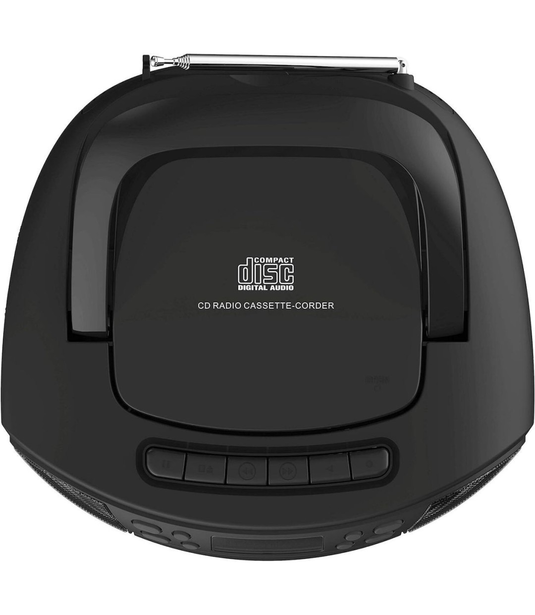 Lamtech Φορητό Ηχοσύστημα με Bluetooth / Ραδιόφωνο / USB / MP3 / Κασετόφωνο σε Μαύρο Χρώμα LAM112525