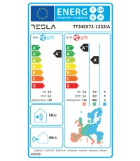 Tesla TT34EX72-1232IA Κλιματιστικό Inverter 12000 BTU A++/A+