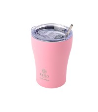 Estia Coffee Mug Save The Aegean Ποτήρι Θερμός Ανοξείδωτο BPA Free Blossom Rose 350ml με Καλαμάκι 01-12472