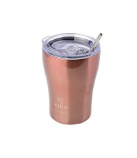 Estia Coffee Mug Save The Aegean Ποτήρι Θερμός Ανοξείδωτο BPA Free Rose Gold 350ml με Καλαμάκι 01-12489