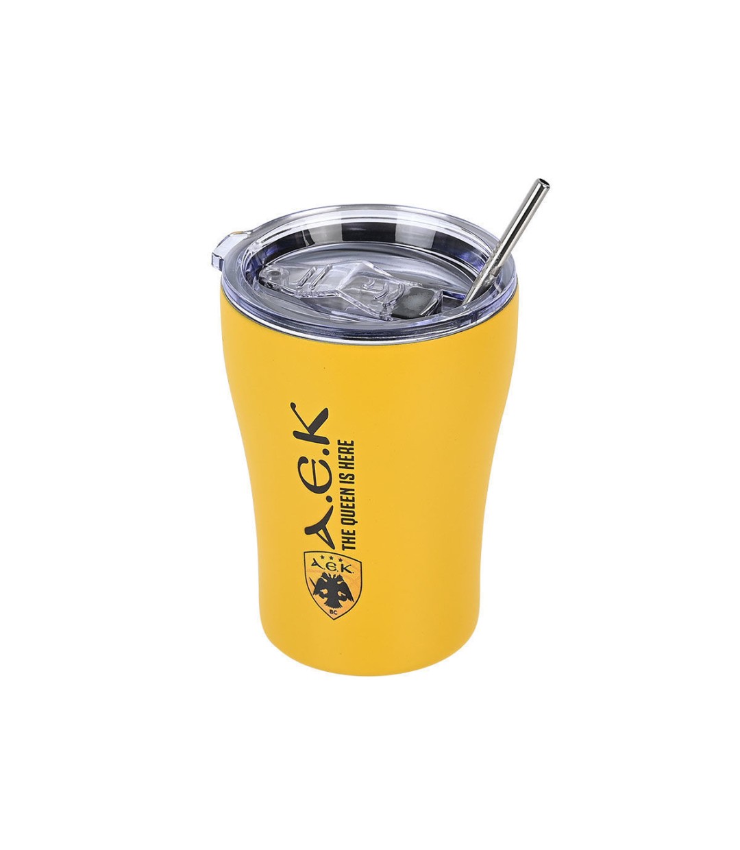 Estia Coffee Mug Ποτήρι Θερμός με Καλαμάκι AEK BC 350ml 00-13271