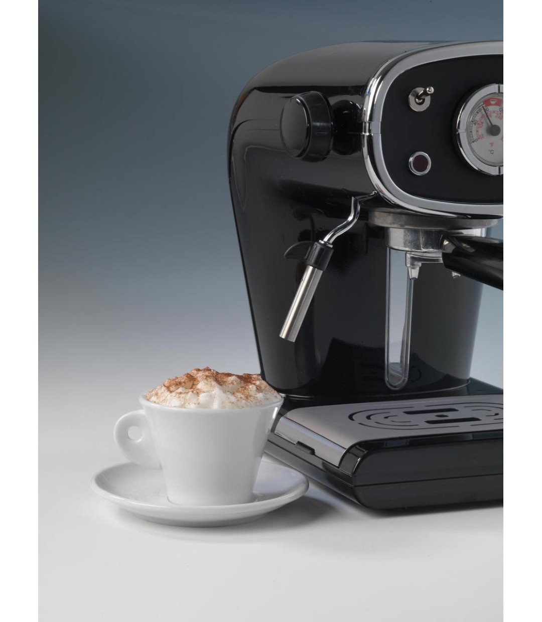 Ariete 1388 Cafè Retro Μηχανή Espresso 900W Πίεσης 15bar Μαύρη