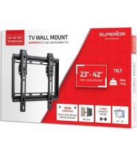 Superior Electronics 23-42 Tilt Extra Slim TV Βάση Τηλεόρασης Τοίχου έως 42" και 35kg
