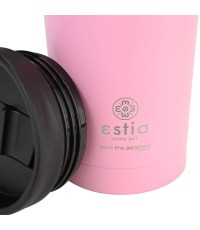 Estia Travel Mug Save The Aegean Ποτήρι Θερμός Ανοξείδωτο Blossom Rose 350ml 01-20408