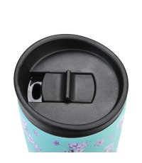 Estia Travel Mug Save The Aegean Ποτήρι Θερμός Ανοξείδωτο Blosson Green 450ml 01-20446