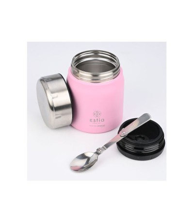 Estia Δοχείο Φαγητού Θερμός Πλαστικό Ροζ 500ml 01-21665